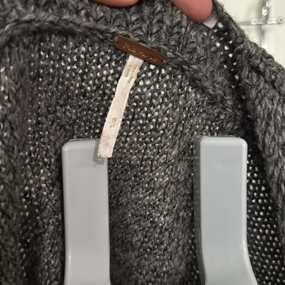 Free People Women's Wool Laines Boho Hippie Short Pea Coat Classic Beige Size S - Picture 2 of 13